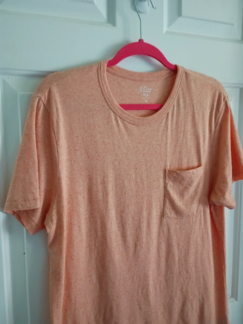 J. Crew Men's Peach Pocket T-Shirt